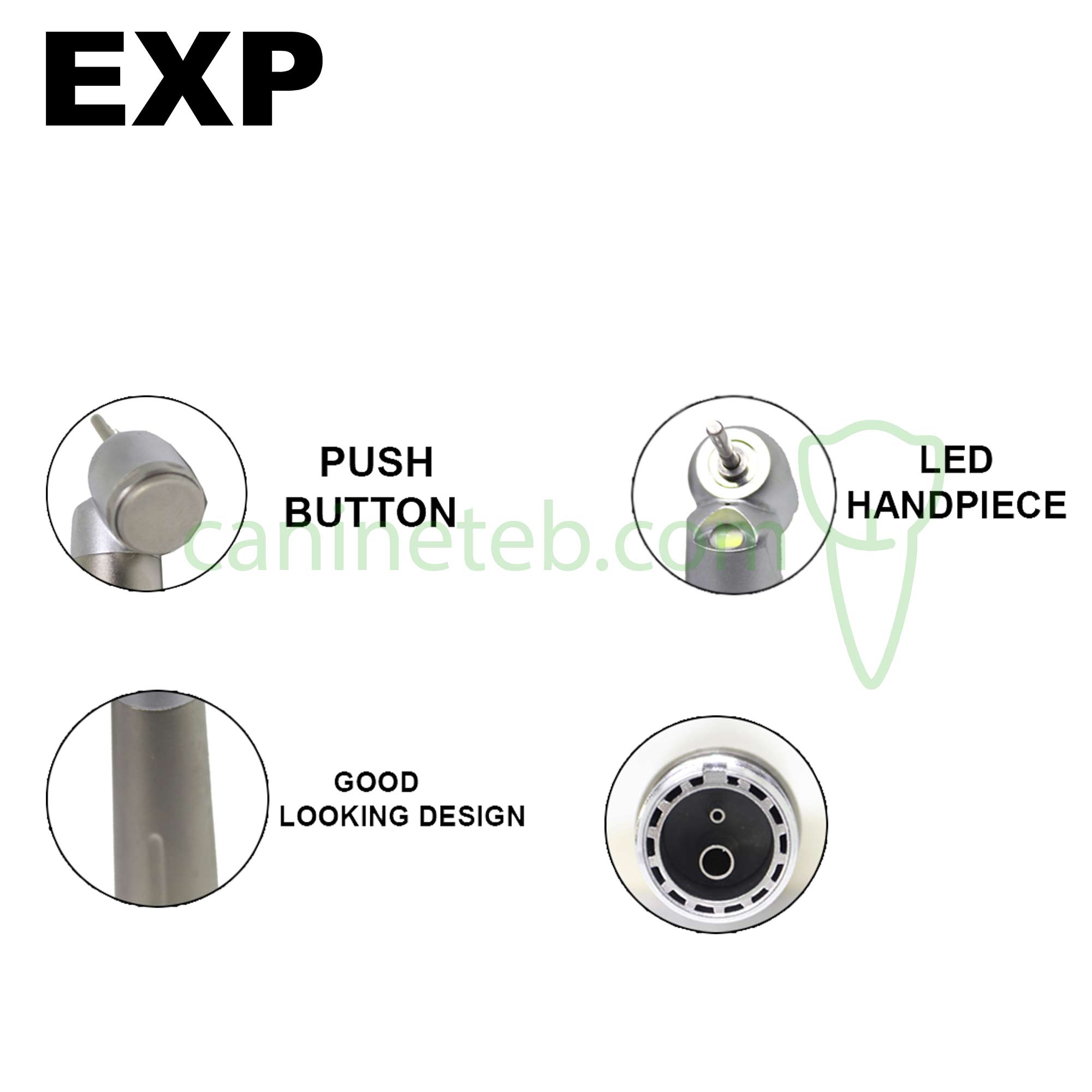 توربین پوش باتن 45 درجه نوری ای ایکس پی EXP مدل E45L